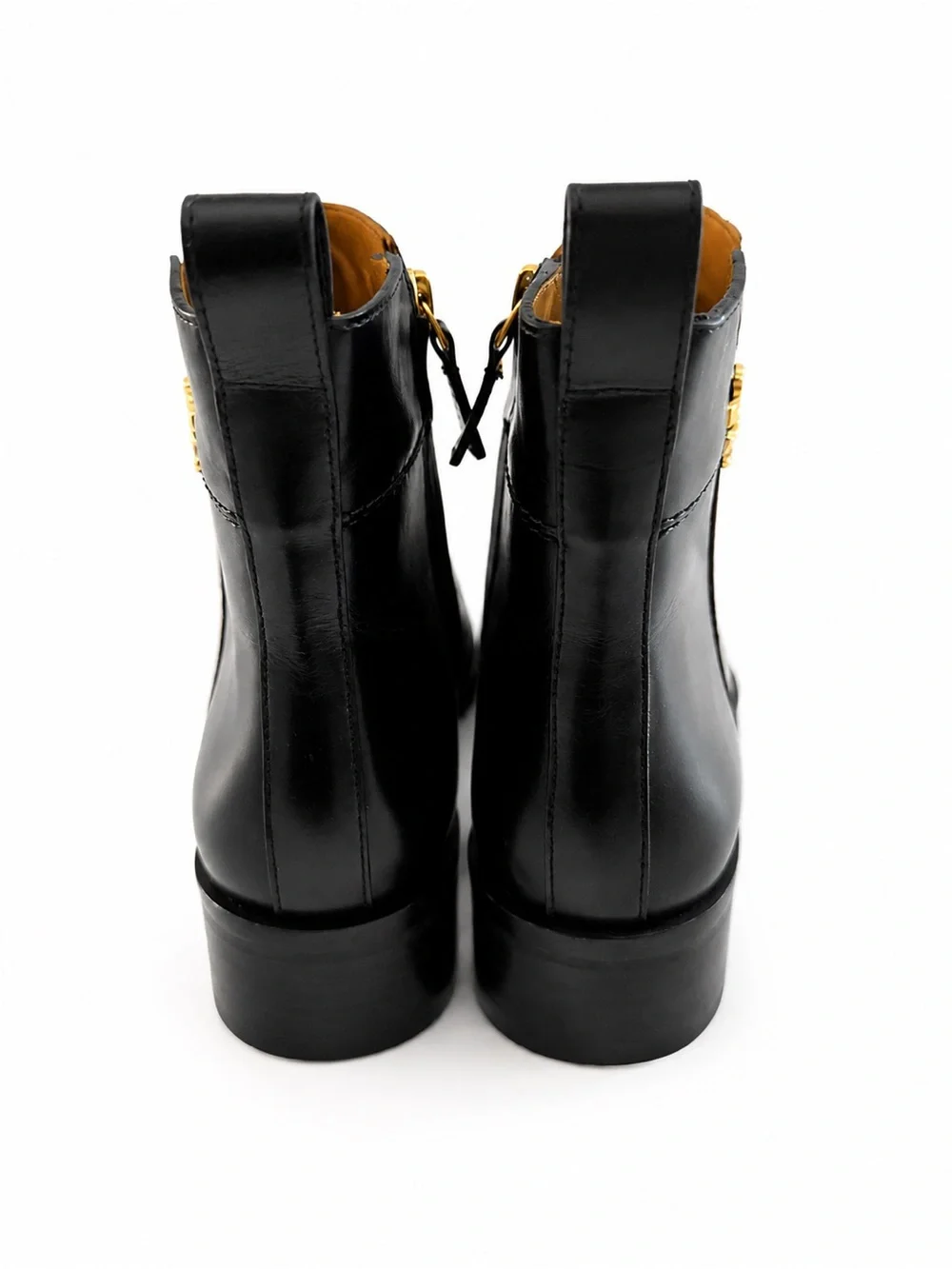 TORY BURCH EVERLY FLAT BOOTS brown black calf leather chelsea size 5 $598 NEW
